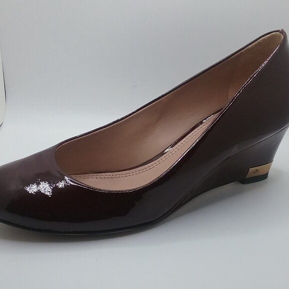 Tory Burch Burgundy Pumps, Size 6M - Picture 1 of 9